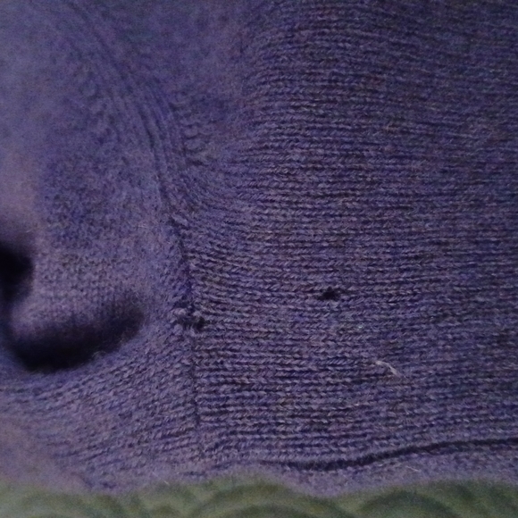 Double Cashmere Mock Neck Sweater • Charter Club • Purple • Size XL - Picture 10 of 10